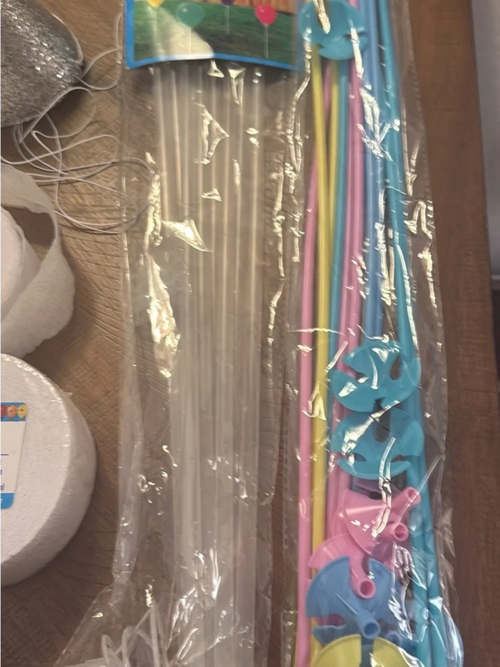 Party Crepe Streamer Bundle with Silver Glitter Party Hat